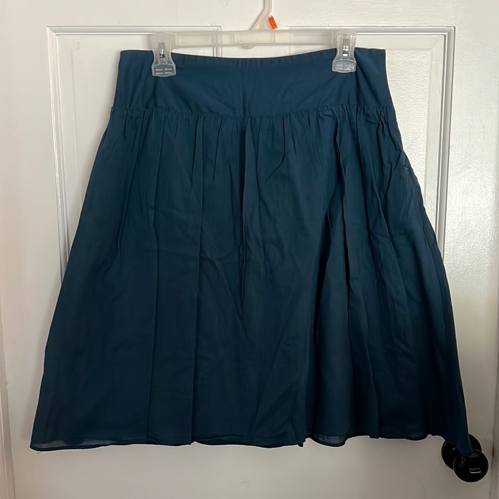 Issac Mizrahi, gray-blue, Mid Length Skirt, 6